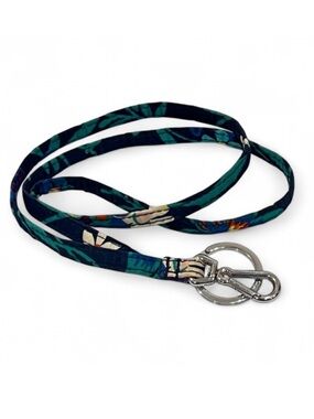 Vera Bradley Navy Floral Lanyard